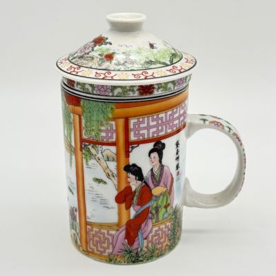 Кружка с ситечком Гейши 300 мл керамика