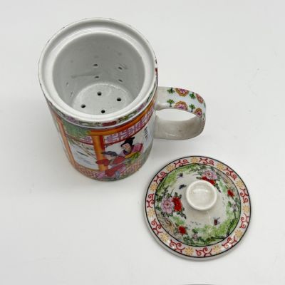 Кружка с ситечком Гейши 300 мл керамика