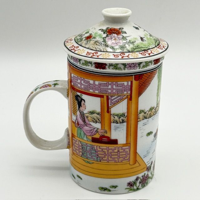 Кружка с ситечком Гейши 300 мл керамика