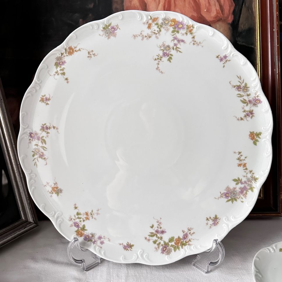 Блюдо для торта Rosenthal Monbijou садовые цветы 30 см Германия