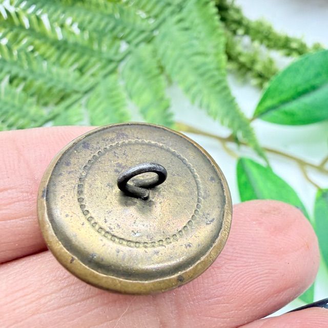 Пуговица мундирная военно-морская Якорь набор 4 шт латунь  