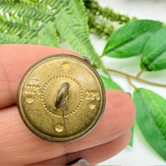 Пуговица мундирная военно-морская Якорь набор 4 шт латунь  