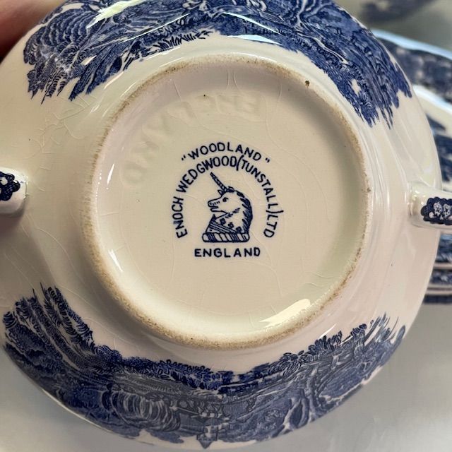 Бульонная пара Enoch Wedgwood Woodland 300 мл синий Англия