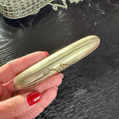 Чехол для хранения сигары 12 см мельхиор