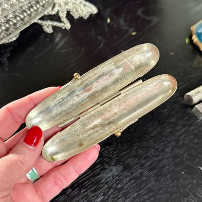 Чехол для хранения сигары 12 см мельхиор