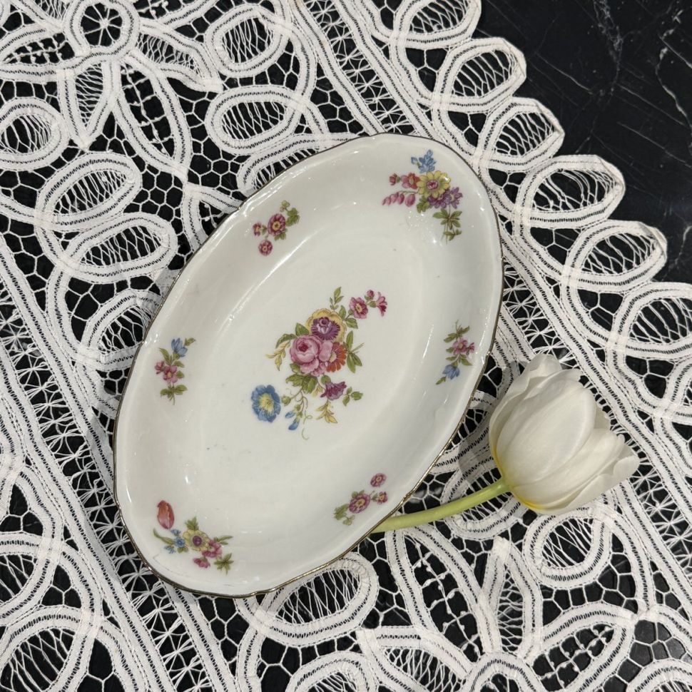 Блюдо овальное PL Limoges Букет 24 см Франция