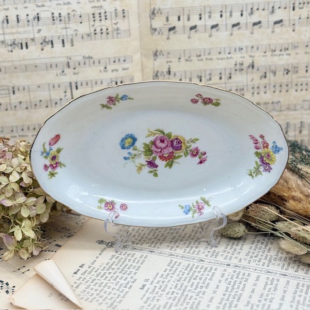 Блюдо овальное PL Limoges Букет 24 см Франция