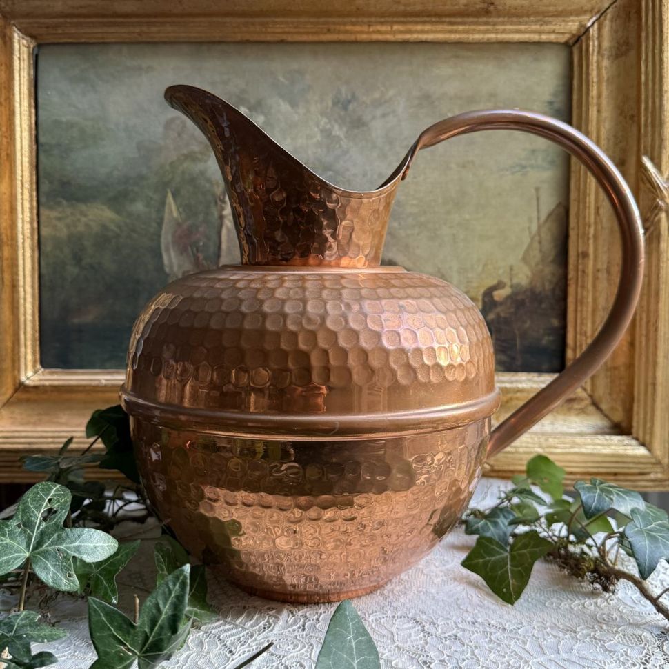 Кувшин с ручкой Villedieu Франция медь