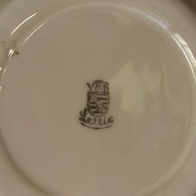 Чайное трио VEB Porzellanfabrik Lettin 200 мл Германия