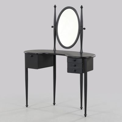 Макияжный стол черный