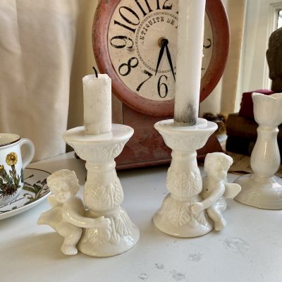 Подствечник Ангел набор 2 шт. фарфор