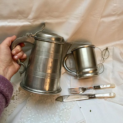 Большой оловянный кувшин с крышкой Scandia 60-е гг.