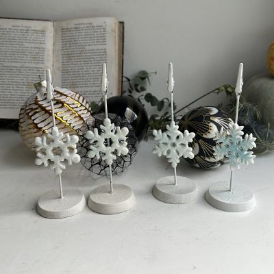 Держатель для карточки Снежинка 15 см    