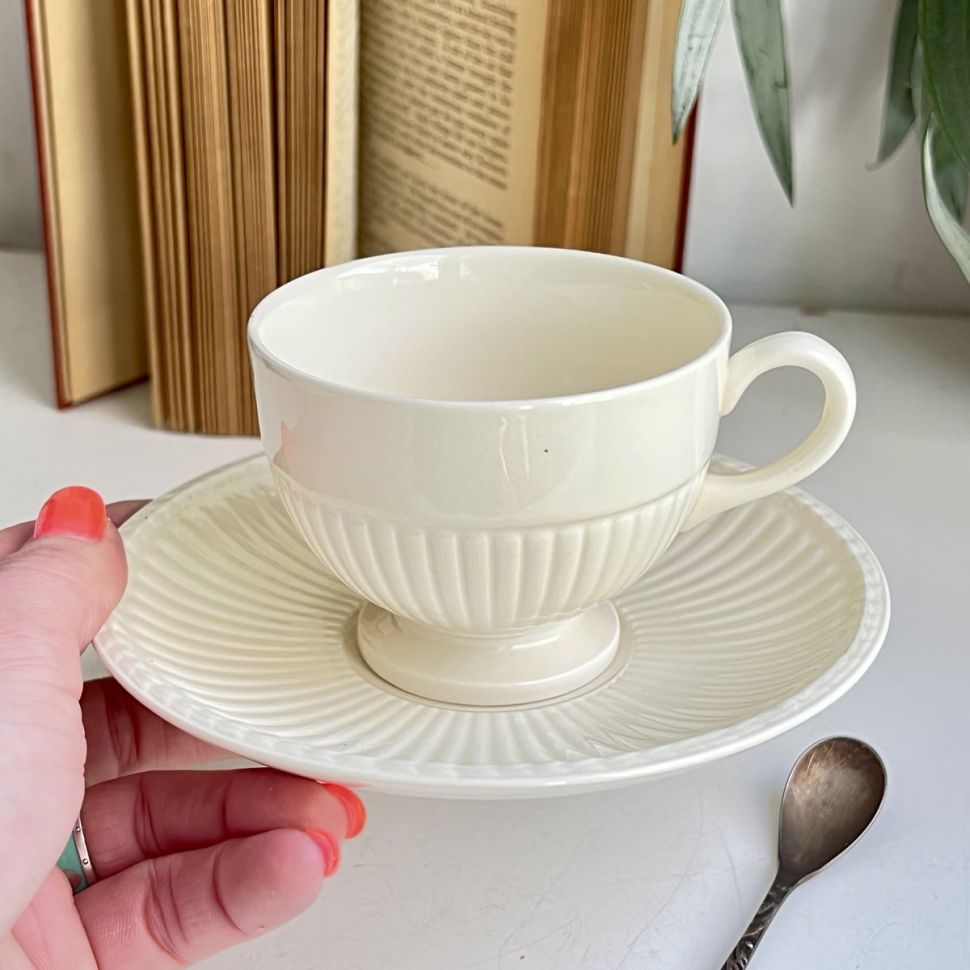 Чайная пара Wedgwood Etruria&Barlaston 200 мл фарфор Англия