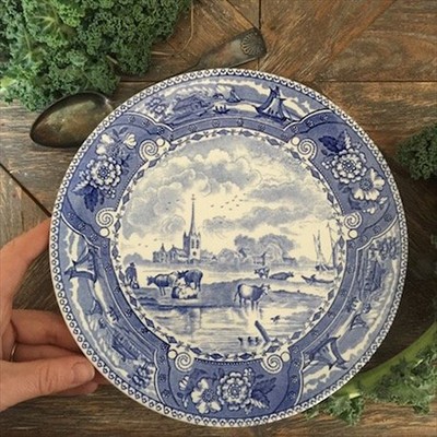 Тарелка Boch Бельгия Navire Коровы