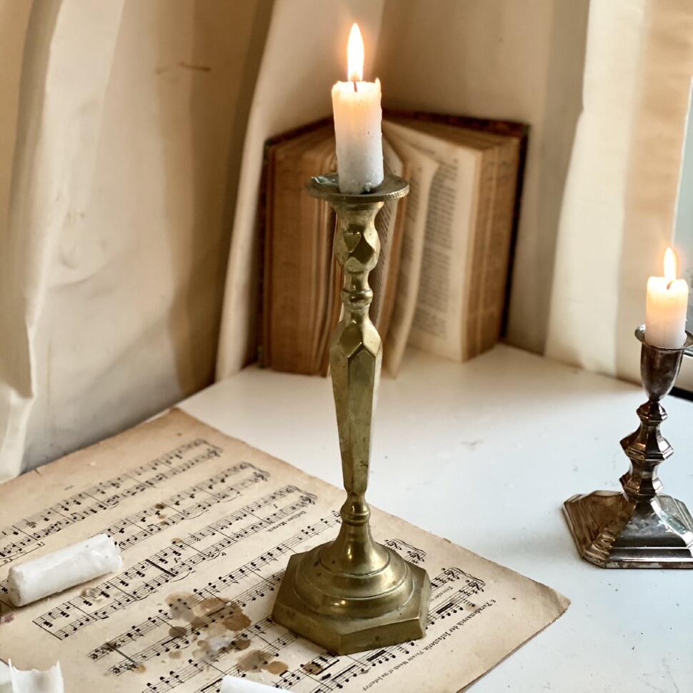 Подсвечник 24 см латунь