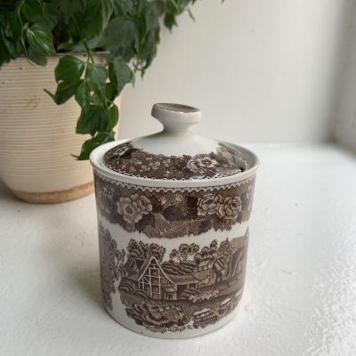 Баночка для горчицы 12 см Adams Wedgwood Group English Scenic Англия  