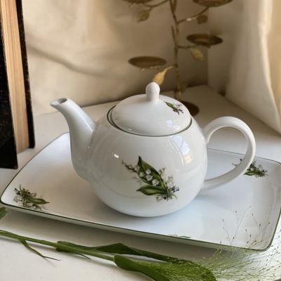 Чайник 400 мл Ландыши фарфор