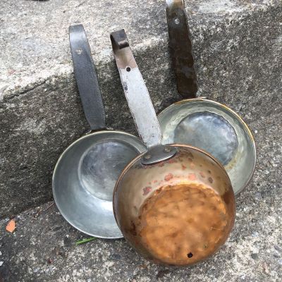 Ковш малый с лужением медь латунного цвета