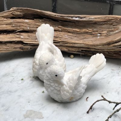 Статуэтка-подсвечник Голубь мрамор