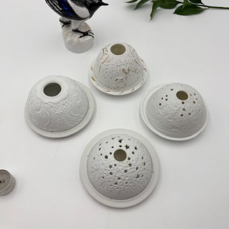 Подсвечник клош Rosenthal Зимнее небо 13 см бисквитный фарфор Германия           