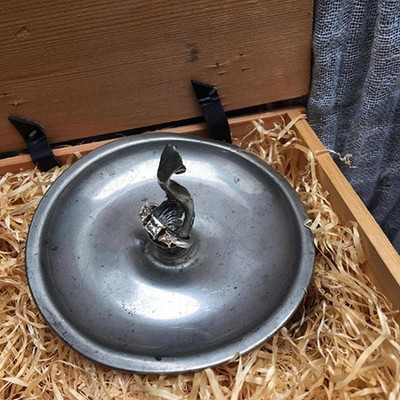 Блюдце для мелочей, дельфин, олово