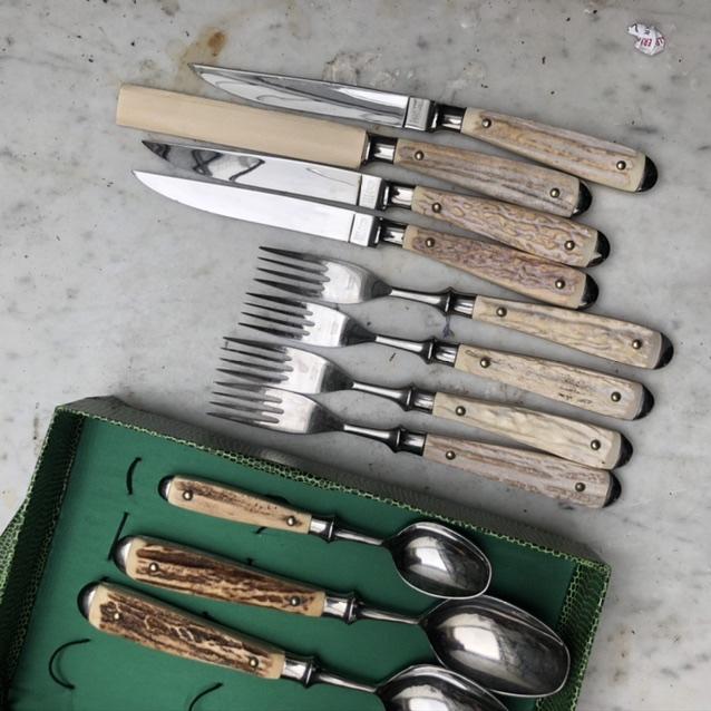 Приборы набор, кость сталь 11 шт в коробке