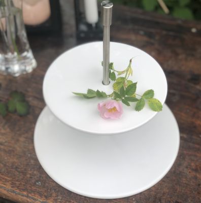 Этажерка фарфор металл менажница