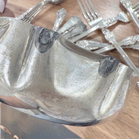Миска 16 см мельхиор серебрение