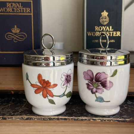 Кодлер на 2 яйца Royal Worchester Фиалка Англия 