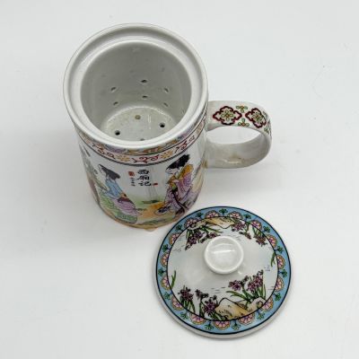 Кружка с ситечком Гейши 300 мл керамика
