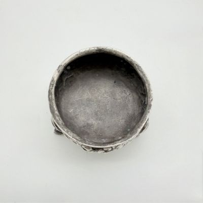 Солонка на 3-х ножках 5 см серебро Голландия