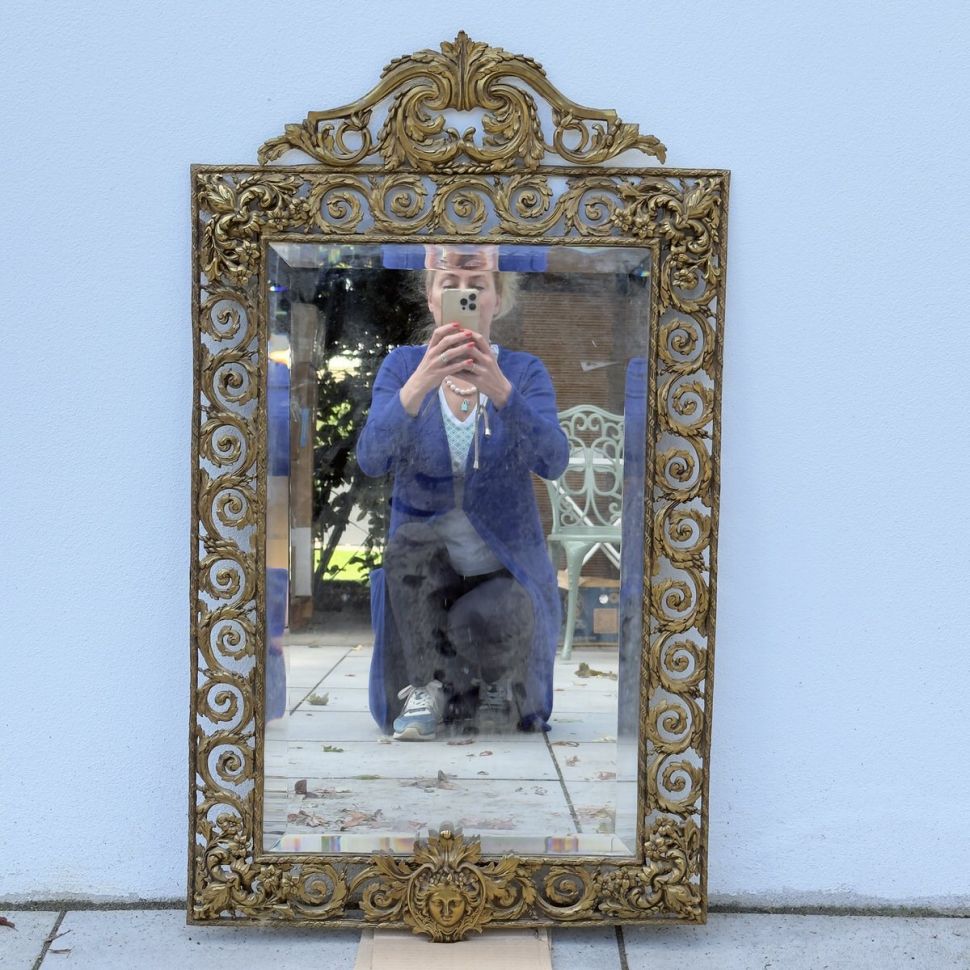 Зеркало Классицизм 55х94 см бронза Франция