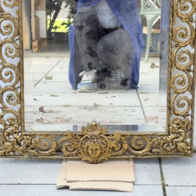 Зеркало Классицизм 55х94 см бронза Франция