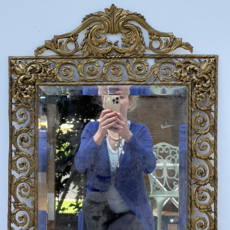 Зеркало Классицизм 55х94 см бронза Франция