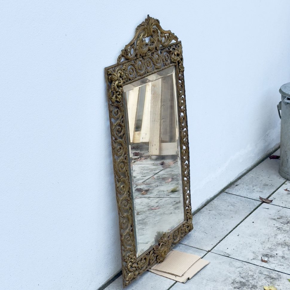 Зеркало Классицизм 55х94 см бронза Франция