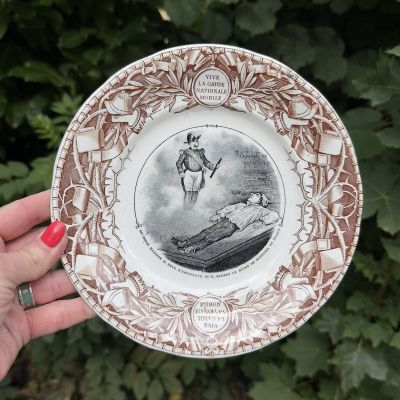 Тарелка Sarreguemines Vive la Garde Nationale Mobile 20 см Франция