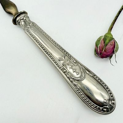 Лопатка для десерта 26 см латунь мельхиор Франция