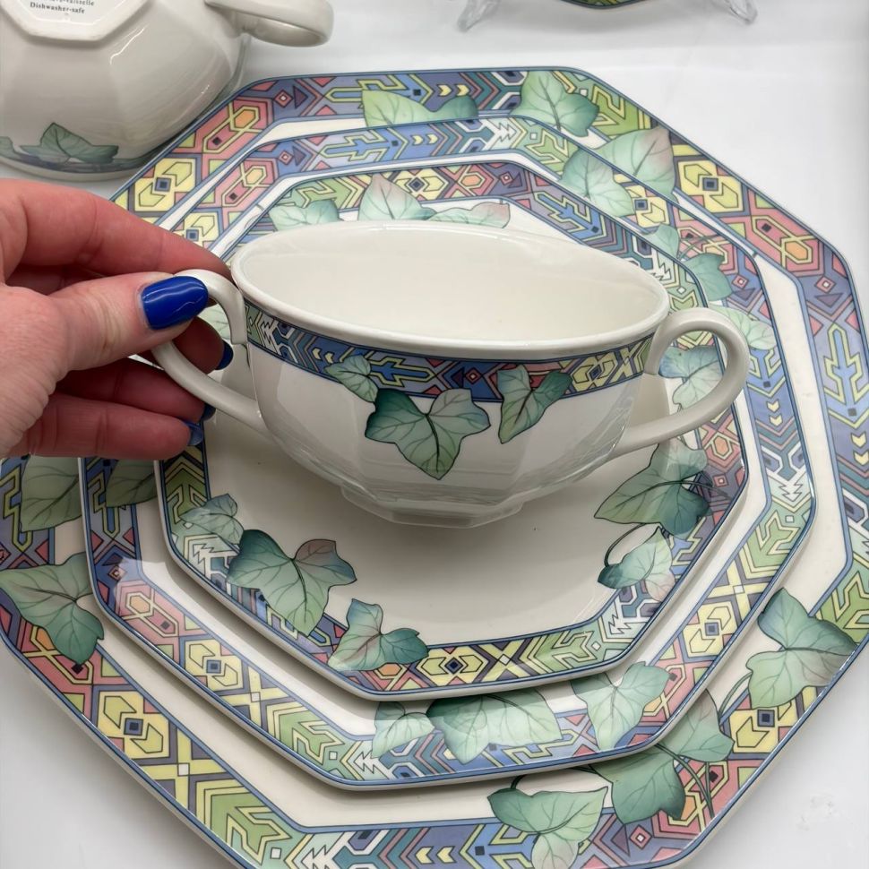 Бульонная пара ВиллеройБох Pasadena 300 мл фарфор Германия 