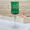 Бокал зеленый 200 мл накладной хрусталь Германия 