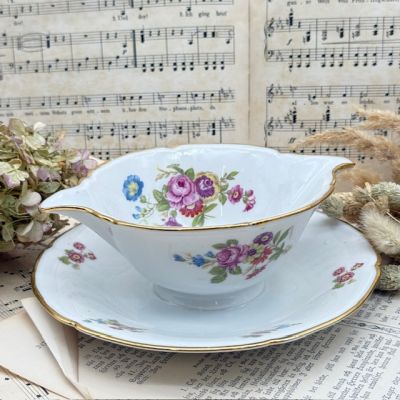 Соусник на блюде PL Limoges Букет 300 мл Франция 