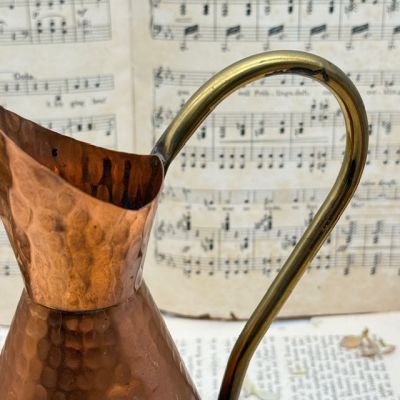 Кувшин с ручкой 1 л Франция медь латунь