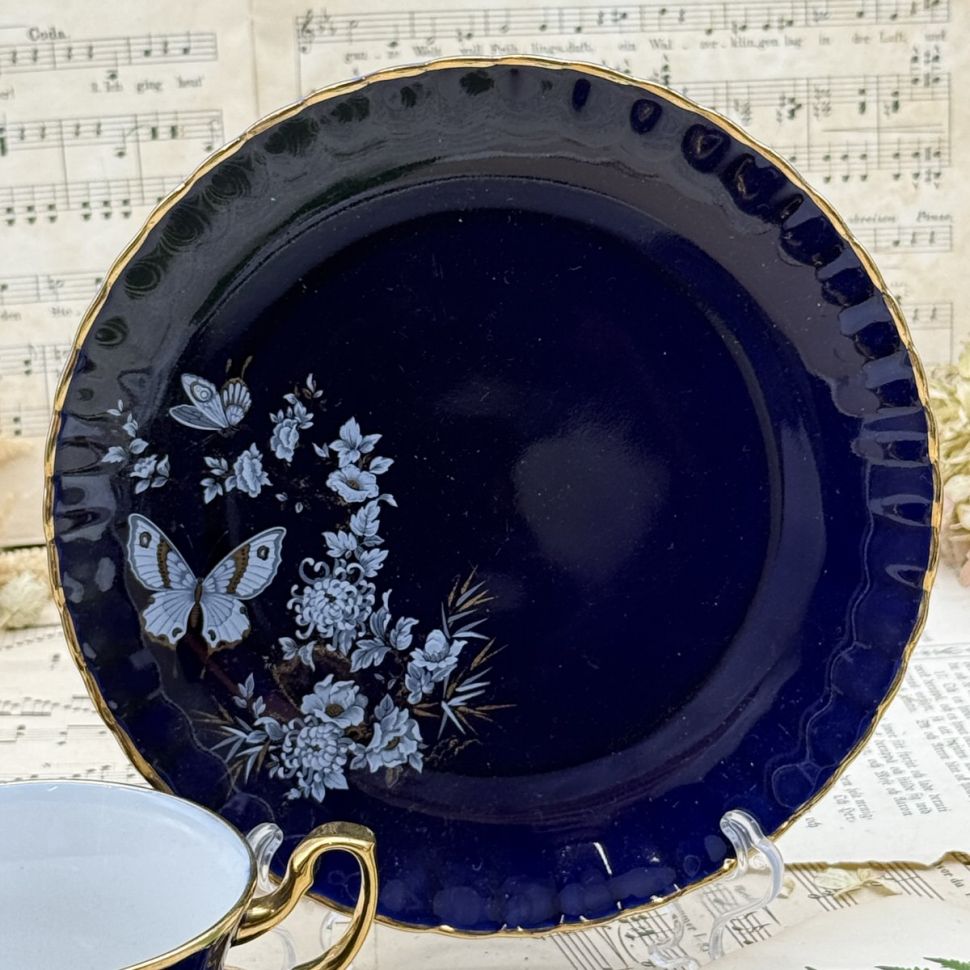 Чайное трио ARPO Curtea de Arges Кобальт 200 мл Румыния