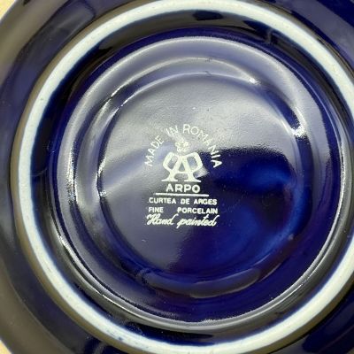 Чайное трио ARPO Curtea de Arges Кобальт 200 мл Румыния