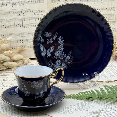 Чайное трио ARPO Curtea de Arges Кобальт 200 мл Румыния