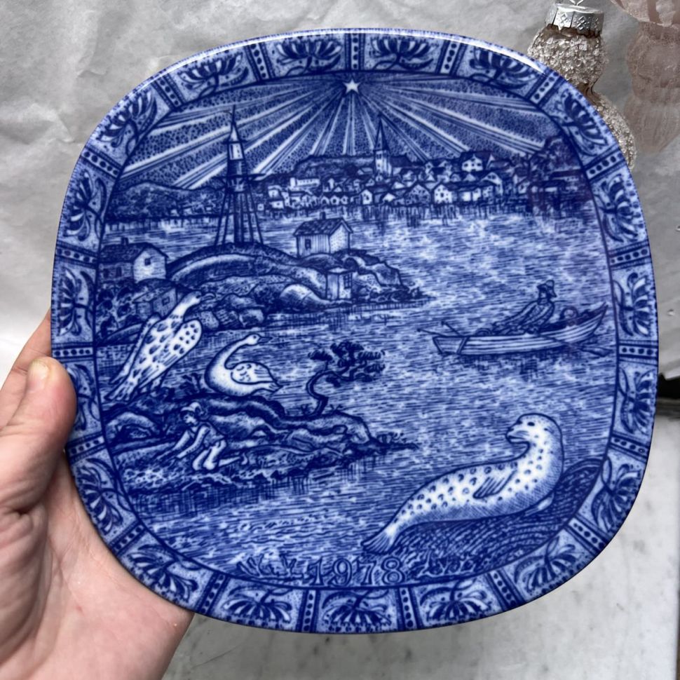 Тарелка 1978 квадрат Rorstrand Швеция