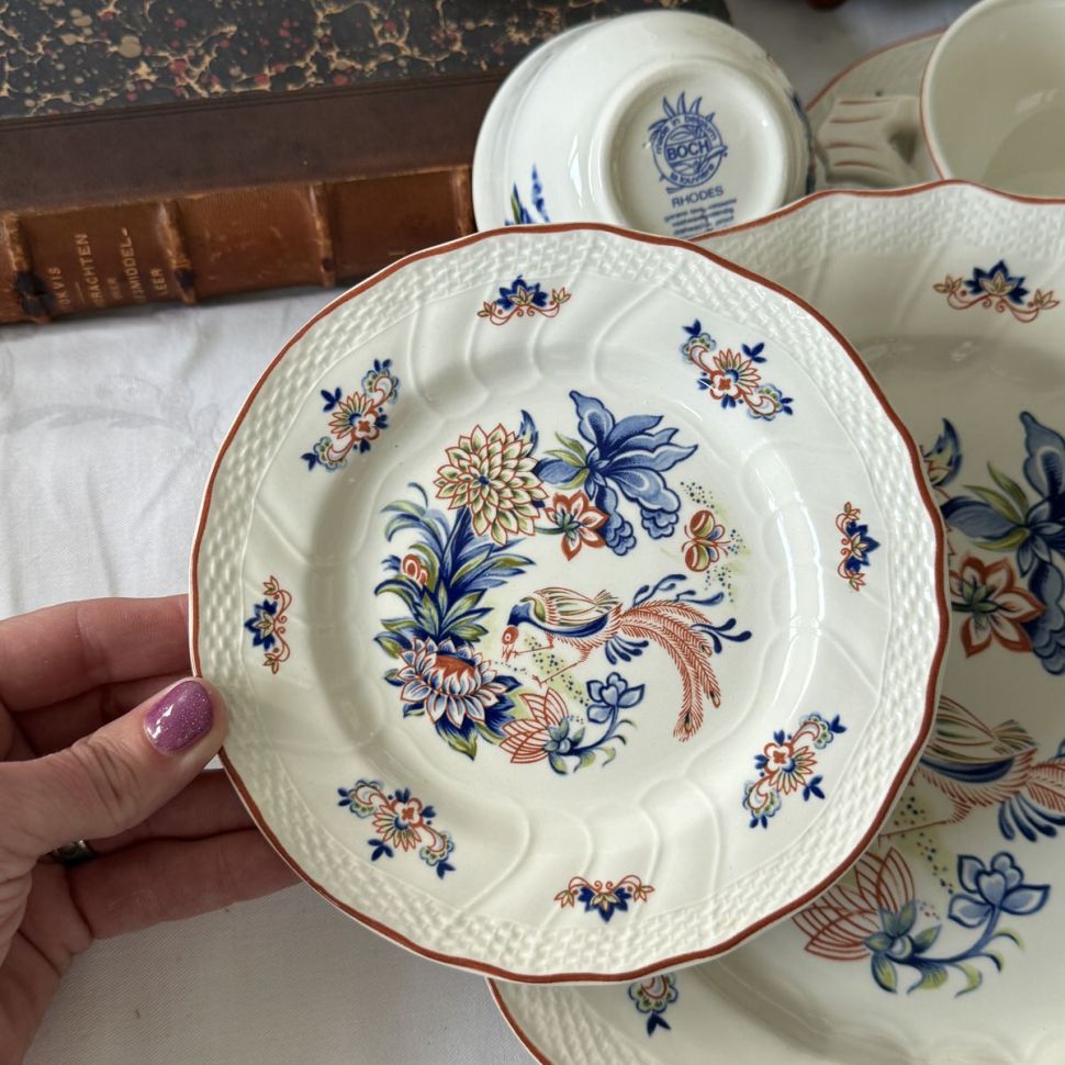 Тарелка Boch la Louviere Rhodes 16 см Бельгия