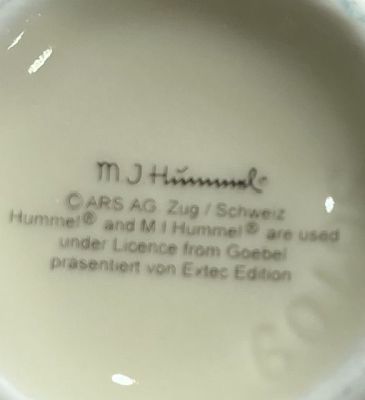 Банка для специй Goebel MJ Hummel Шнитт лук 11 см фарфор Германия
