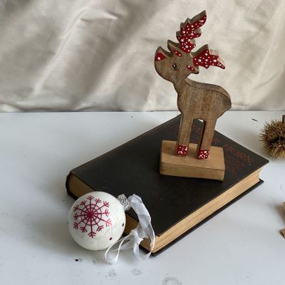 Статуэтка олень рождественский дерево 22 см