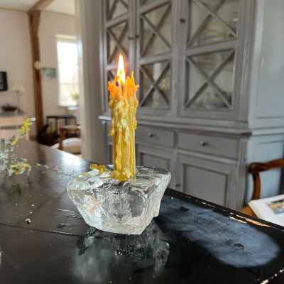 Подсвечник Gote Augustsson 10 см хрусталь Швеция